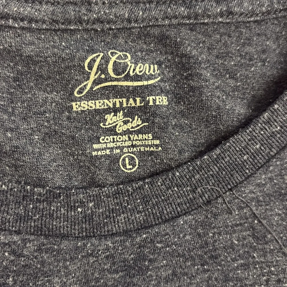 J.Crew essential tee blue heathered short sleeve cotton T-shirt Size L